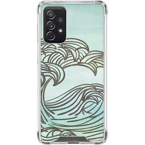 California Big Wave Galaxy A72 5G Clear Case
